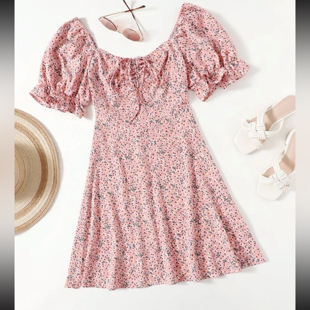 Cute summer dress. Pink. Size 14(but I think it fits more like a size 12)